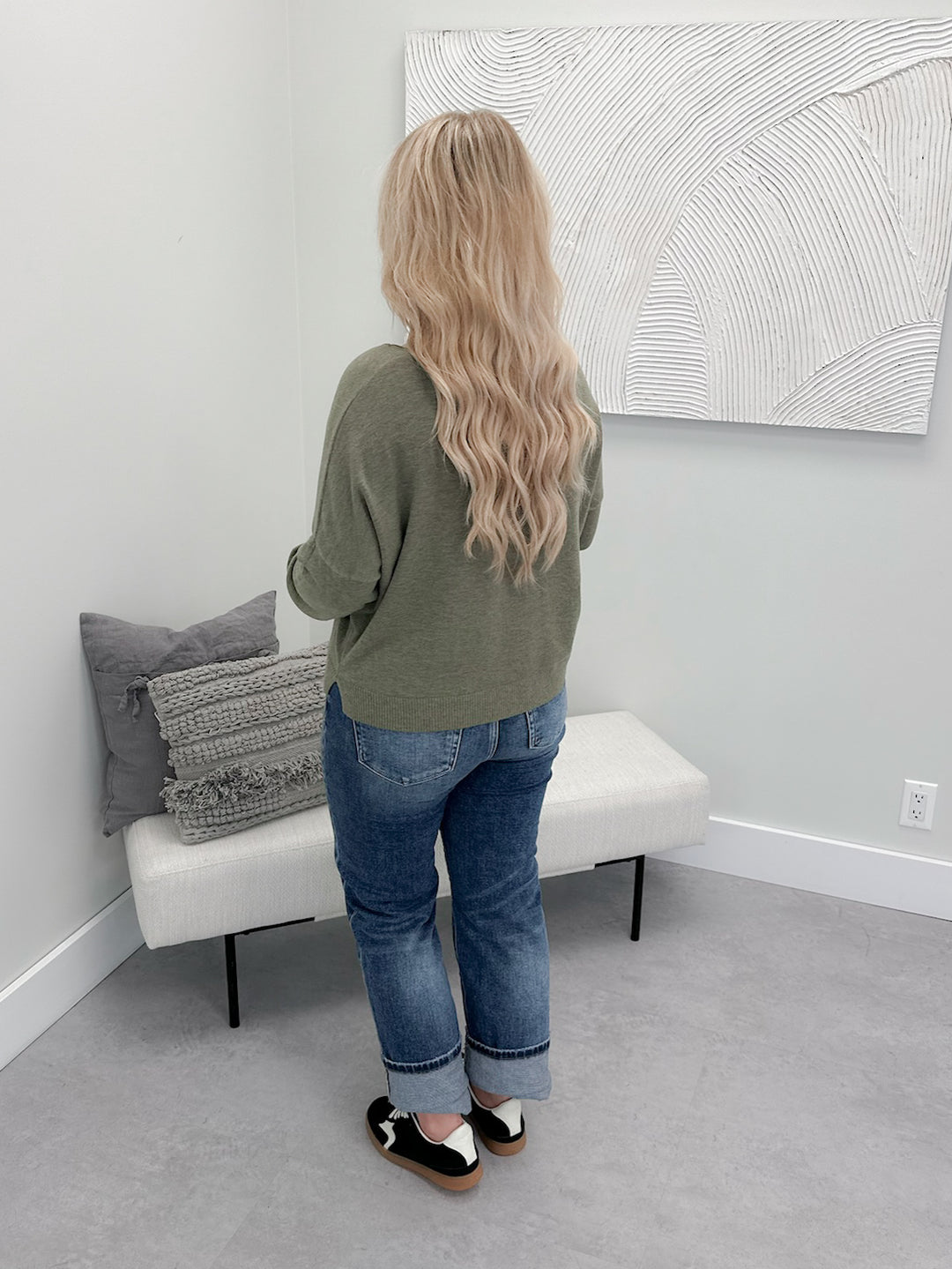Valley Sweater in Olive