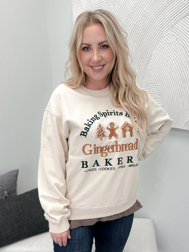 Baking Spirits Pullover in Oatmeal