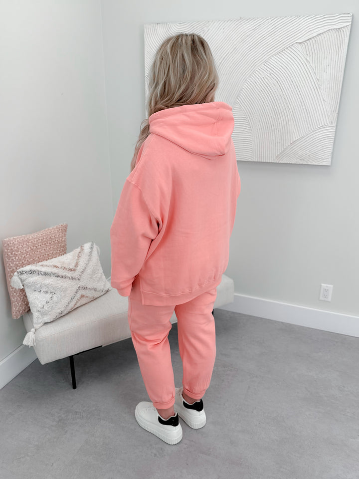 Edison Hoodie in Guava