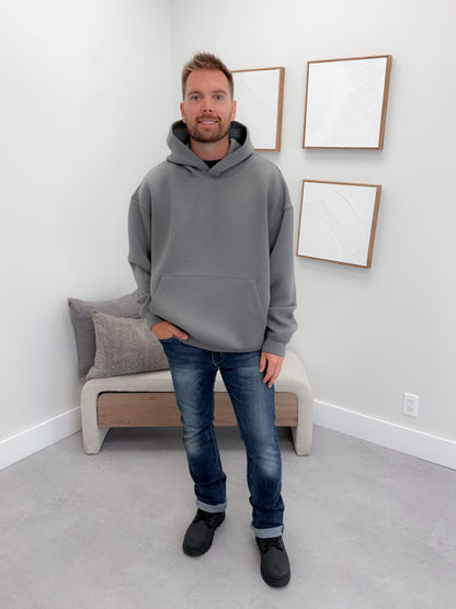 Mens Dunn Hoodie in Grey