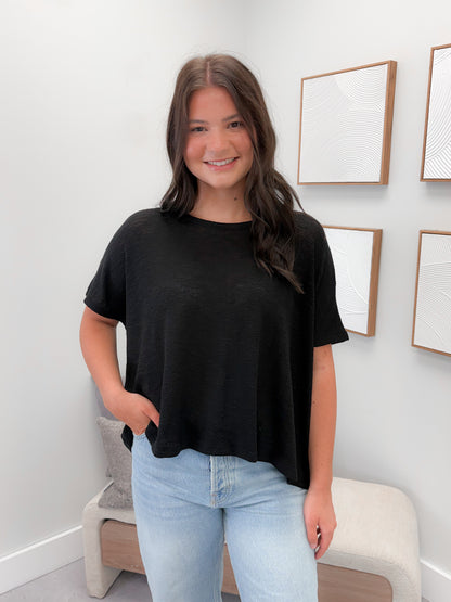 Knit Tee in Black
