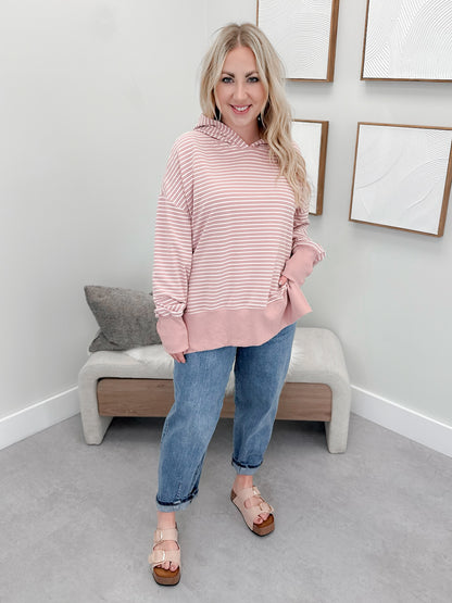 Ressa Hoodie in Dusty Pink