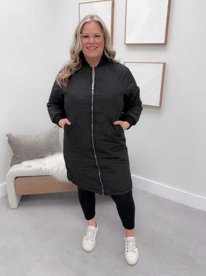 Brave Quilted Jacket in Black