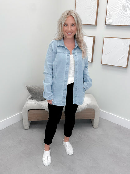 Brenna Jean Jacket in Light Wash