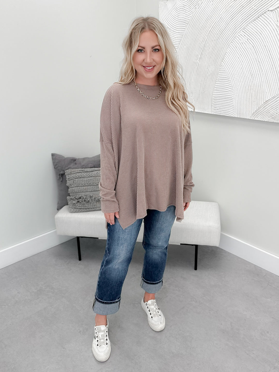 Wisdom Wavy Top in Coco