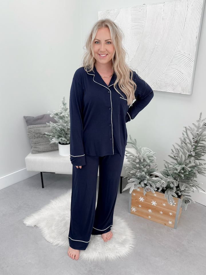 Slumber PJ Set in Navy