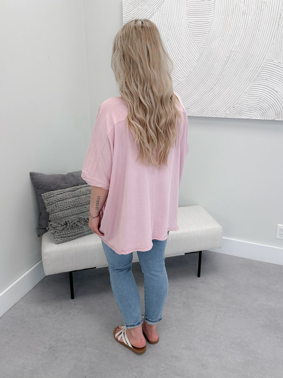 Geneva Star Pullover in Rose