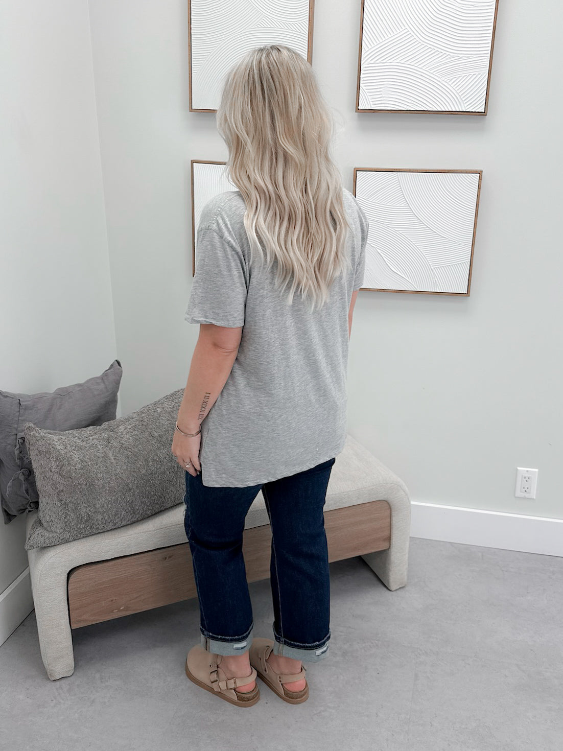 209 Tee in Grey by Twenty Nine The Label