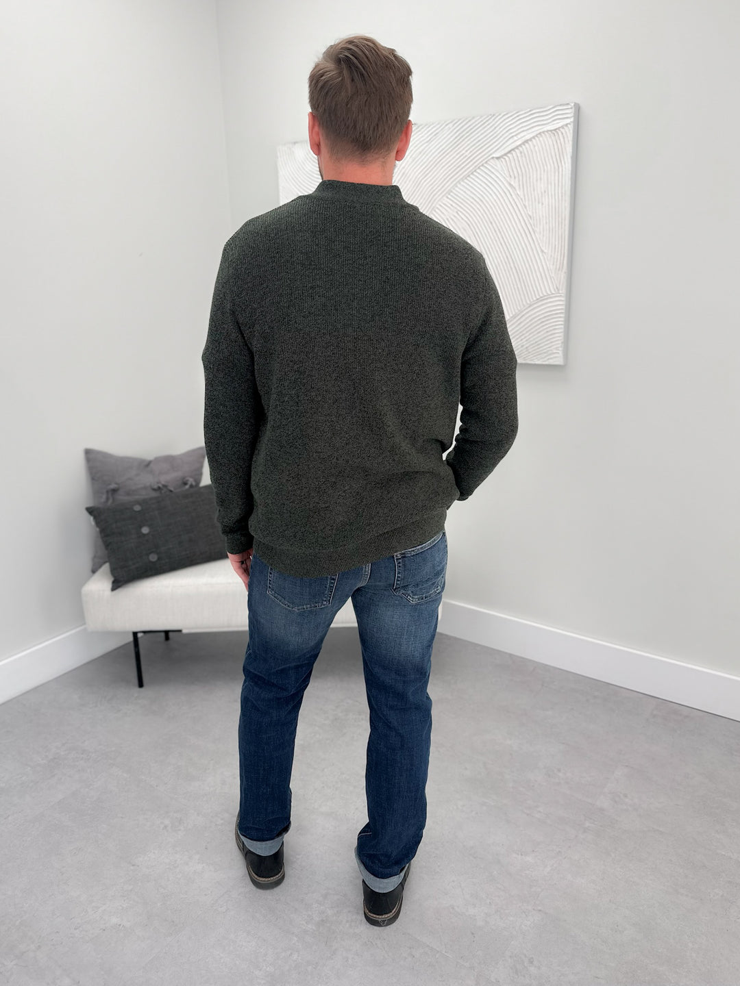 Mens Rayden Sweater in Green