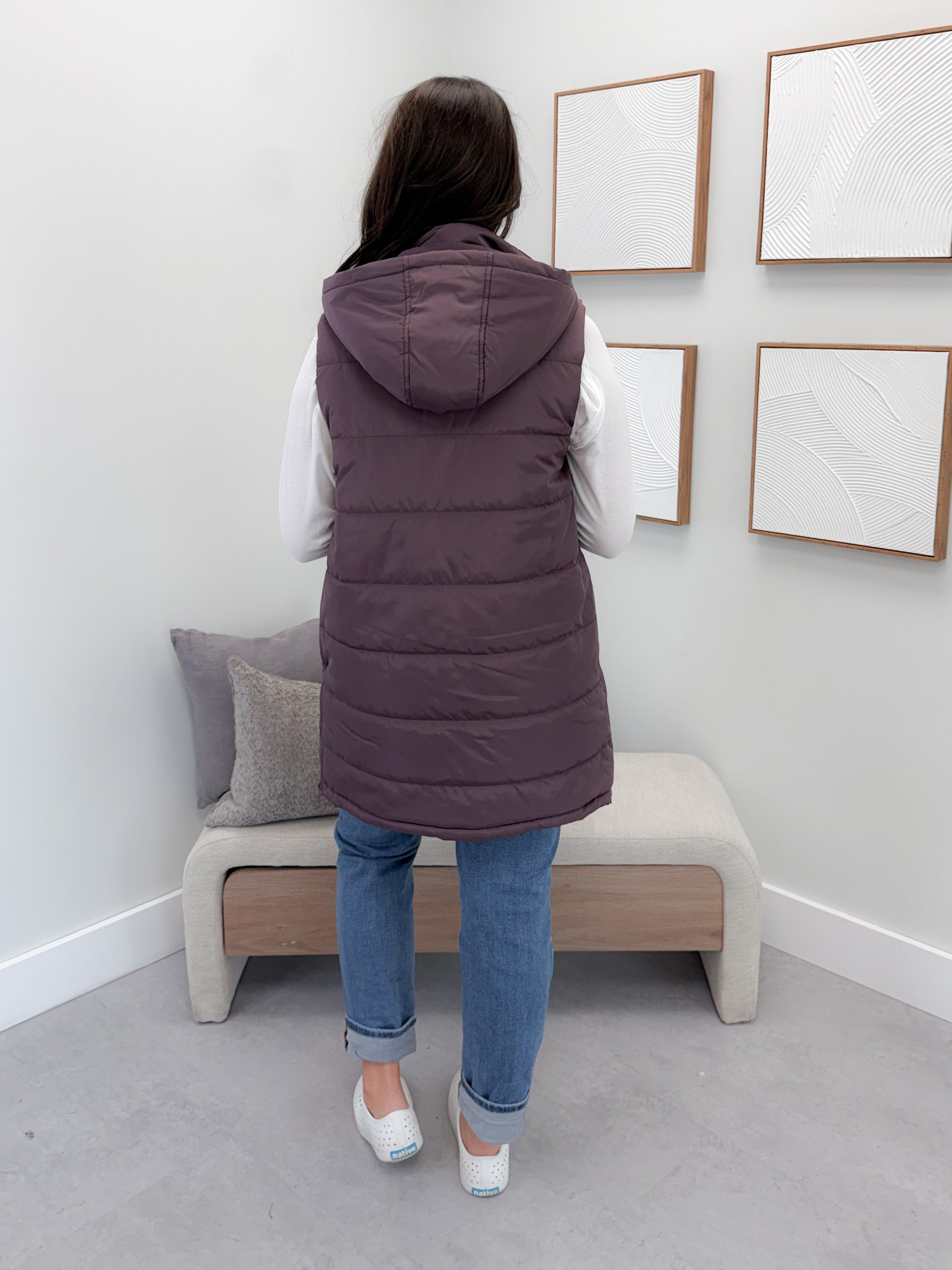 609 Vest in Plum by Twenty Nine The Label