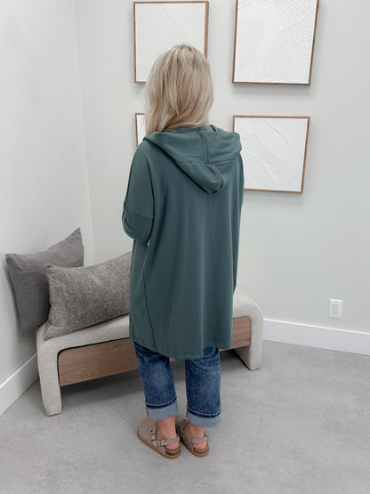 726 Hooded Cardigan in Juniper by Twenty Nine the Label