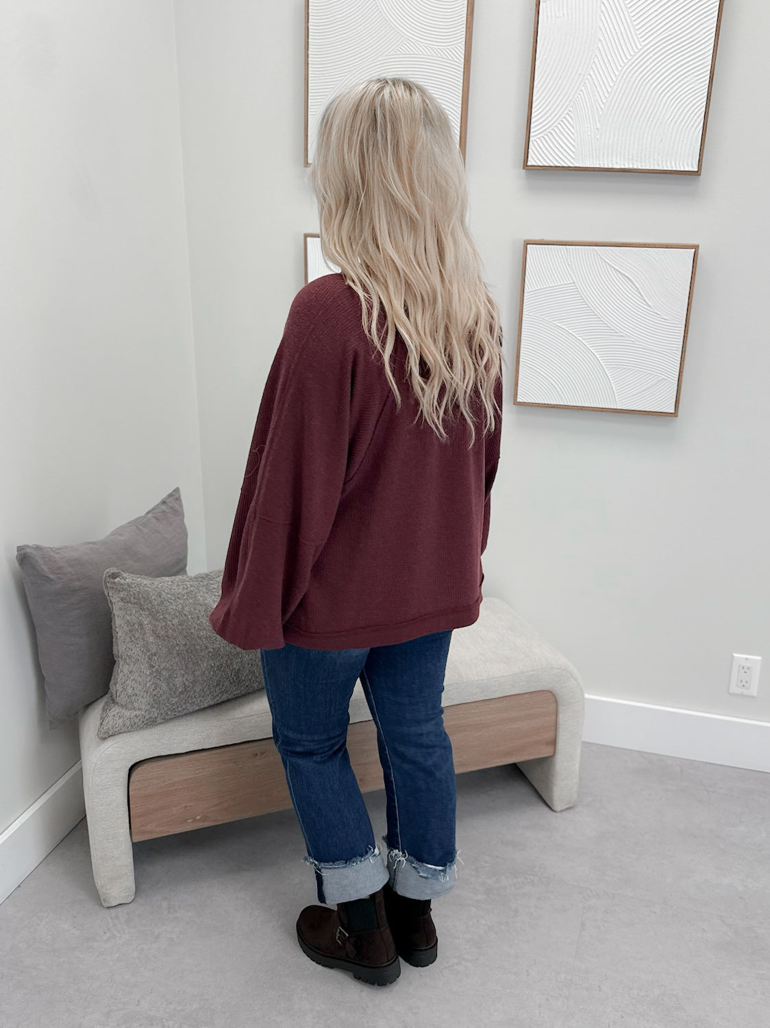 Layne Long Sleeve in Rosewood