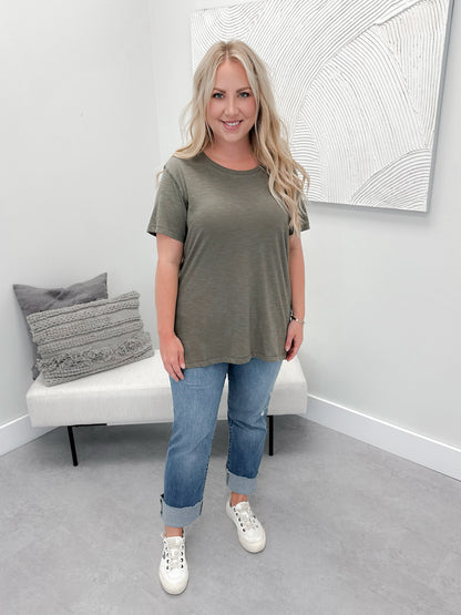 209 Tee in Moss by Twenty Nine The Label