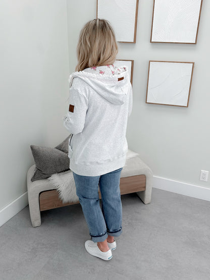 Fullzip Sweatshirt in Morning Mist by Ampersand Avenue