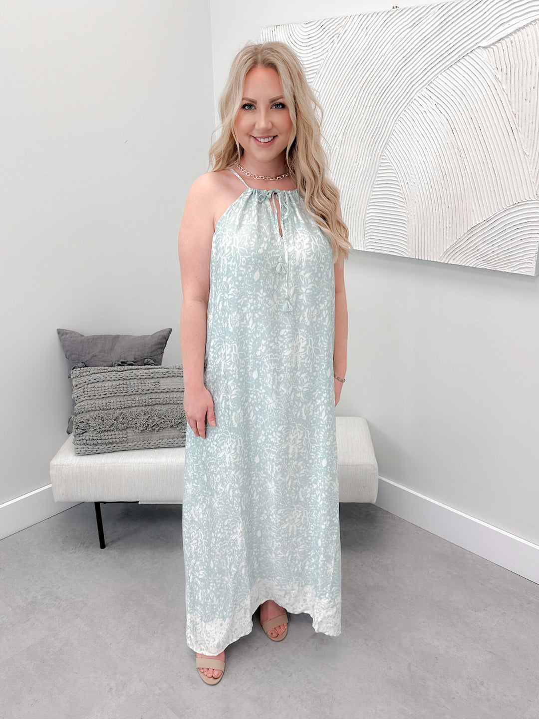 Ira Maxi Dress in Tidal by Lovestitch