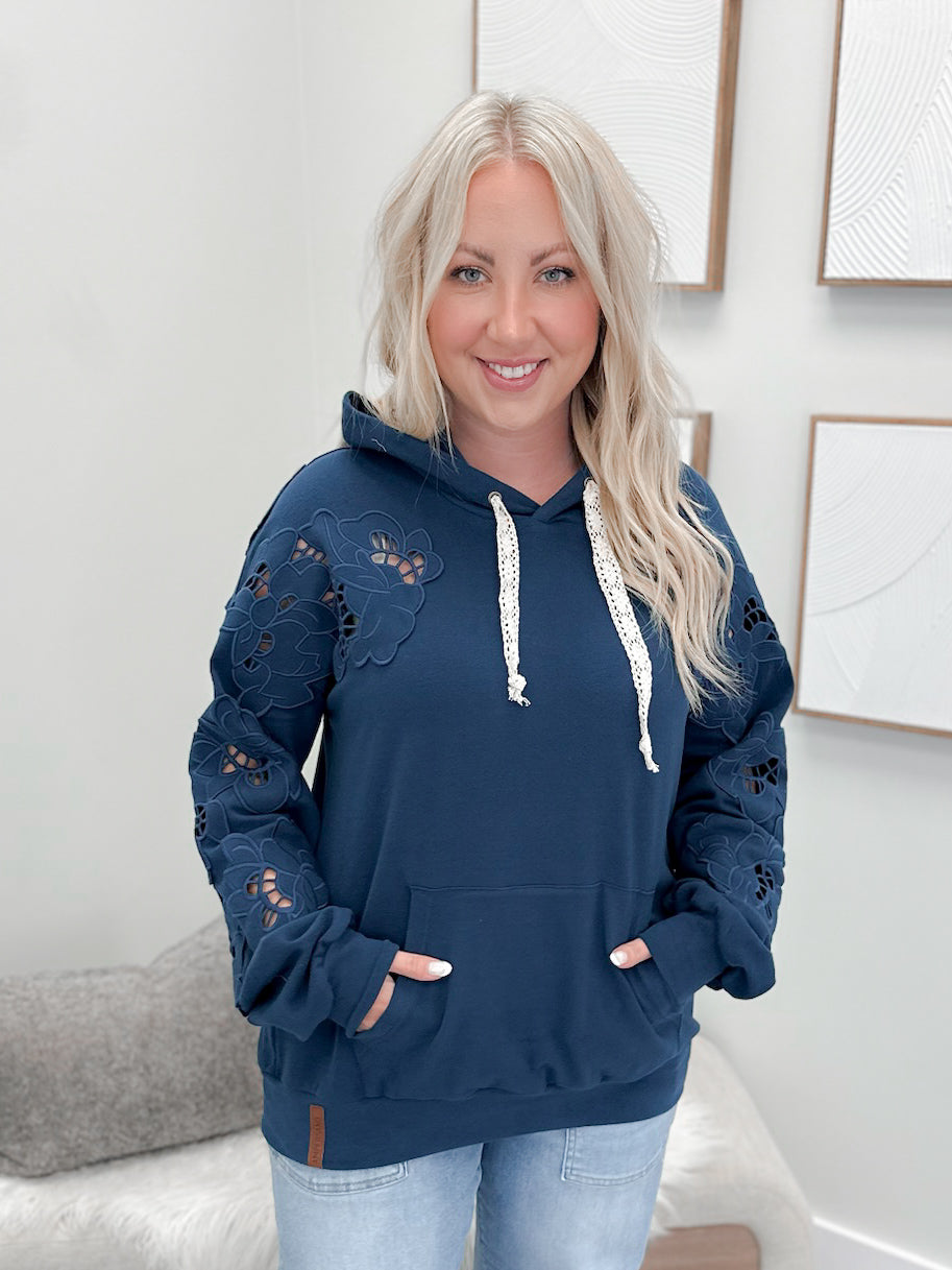 University Hoodie in Midnight Blue by Ampersand Avenue