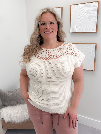 Delmar Sweater in Ivory