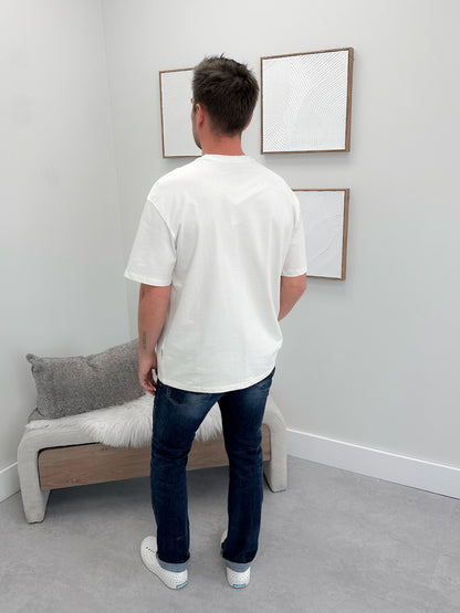 Mens Surf Match Tee in Vanilla