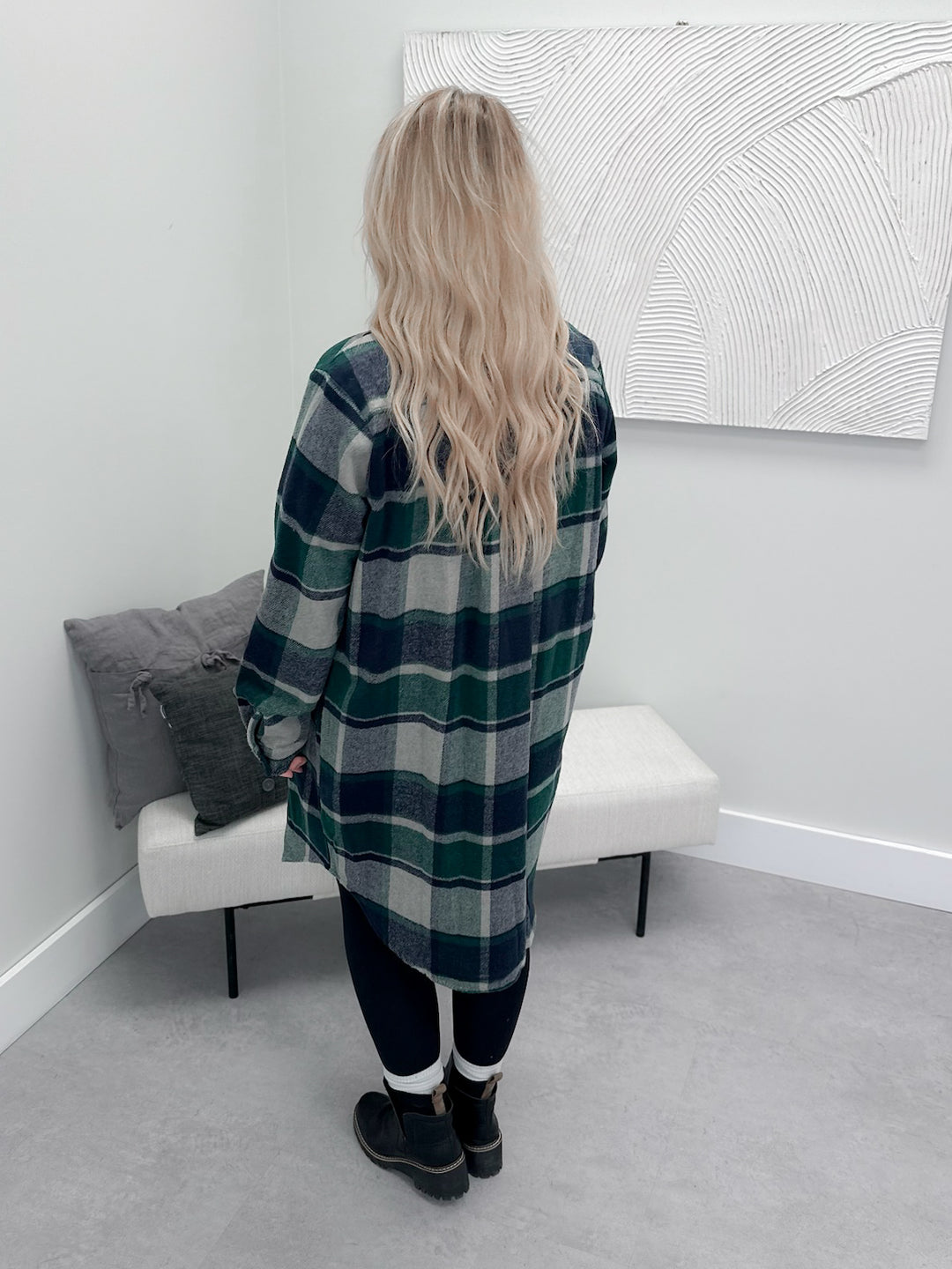 Brooklyn Shacket in Green