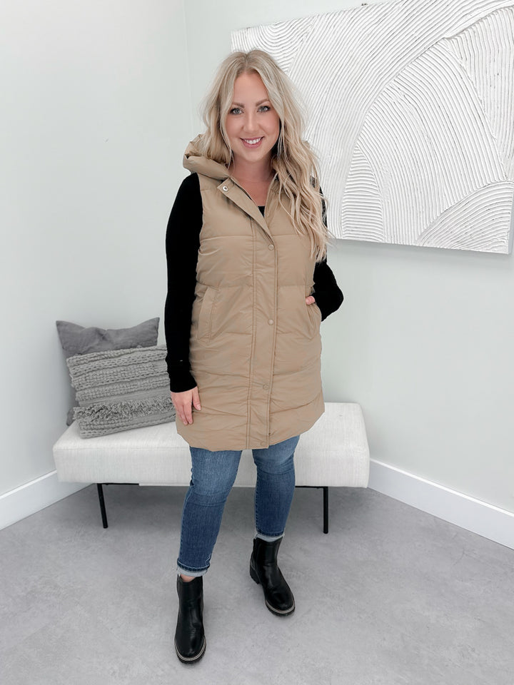 Timber Vest in Camel