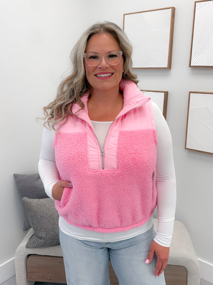 Tegan Vest in Pink