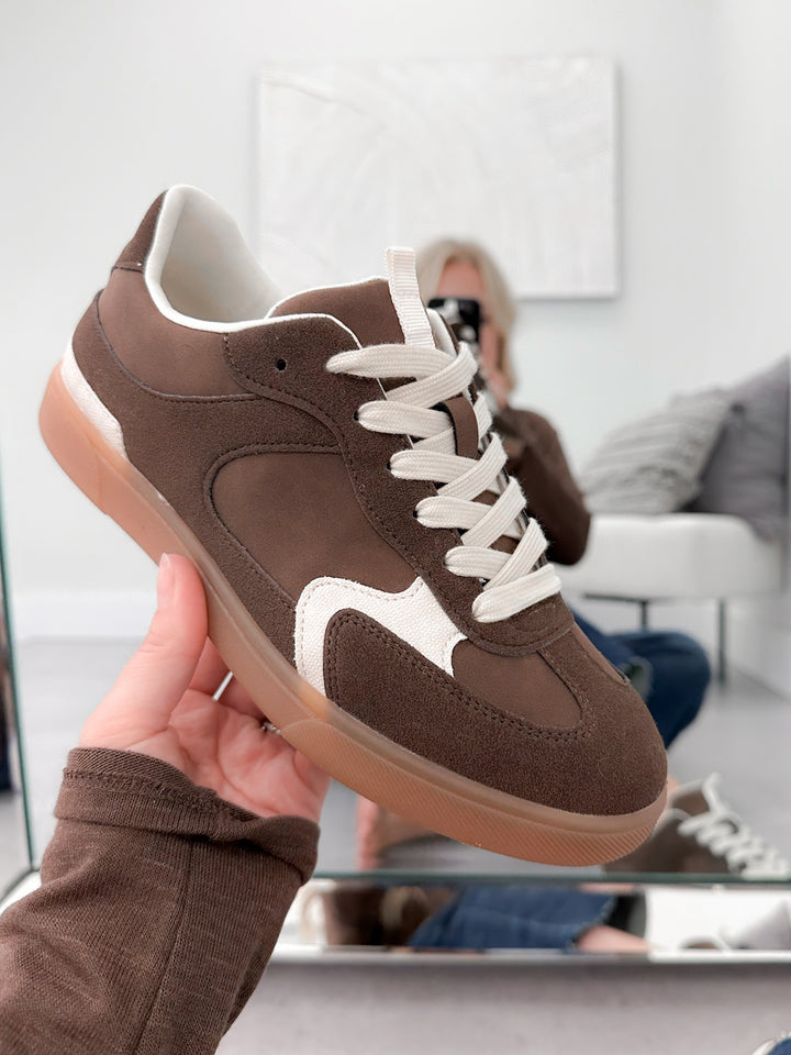 Tastic Lace Up Sneaker in Espresso by Blowfish