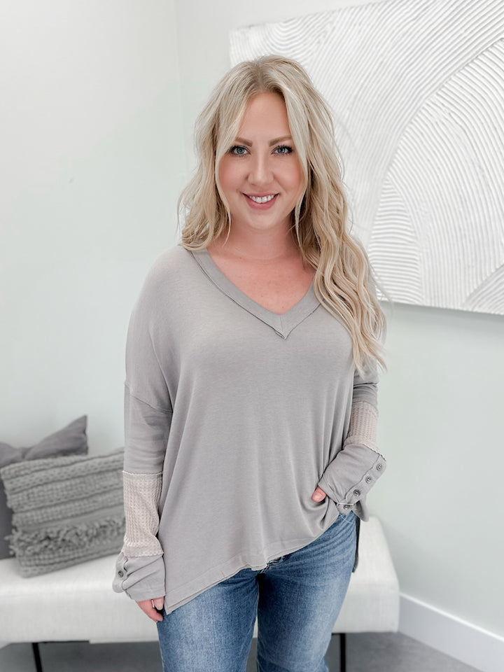 Emma Long Sleeve in Greige