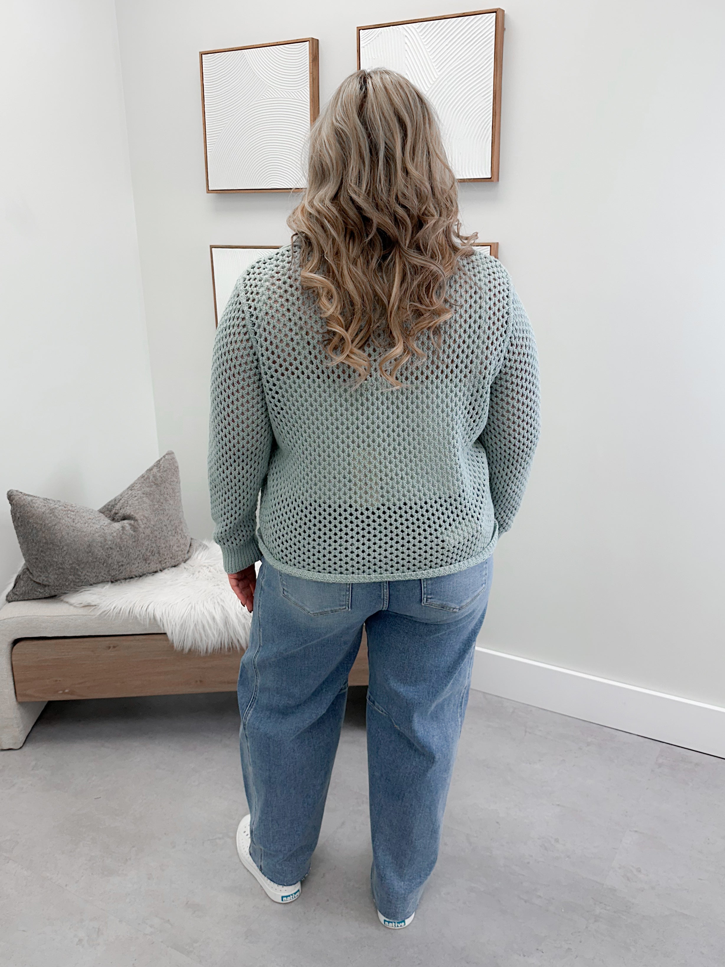 Payton Sweater in Sea Glass