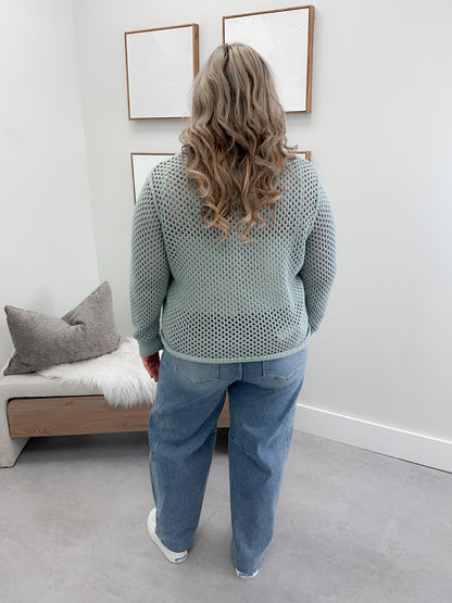 Payton Sweater in Sea Glass