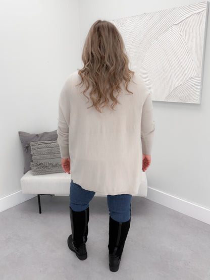 229 Pocket Sweater in Stone by Twenty Nine The Label