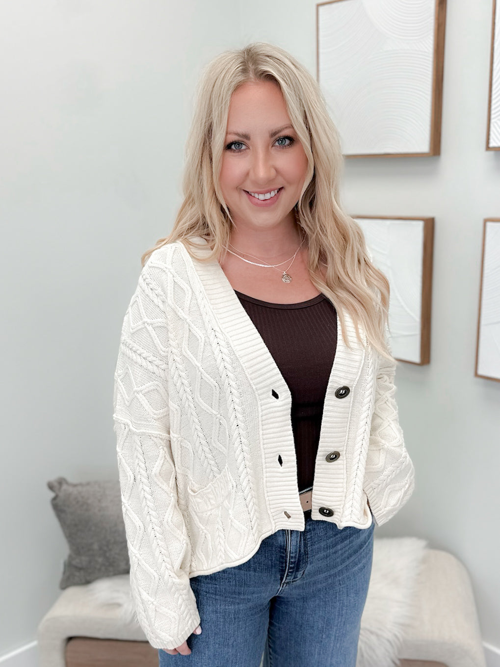 Robin Cardigan in Natural