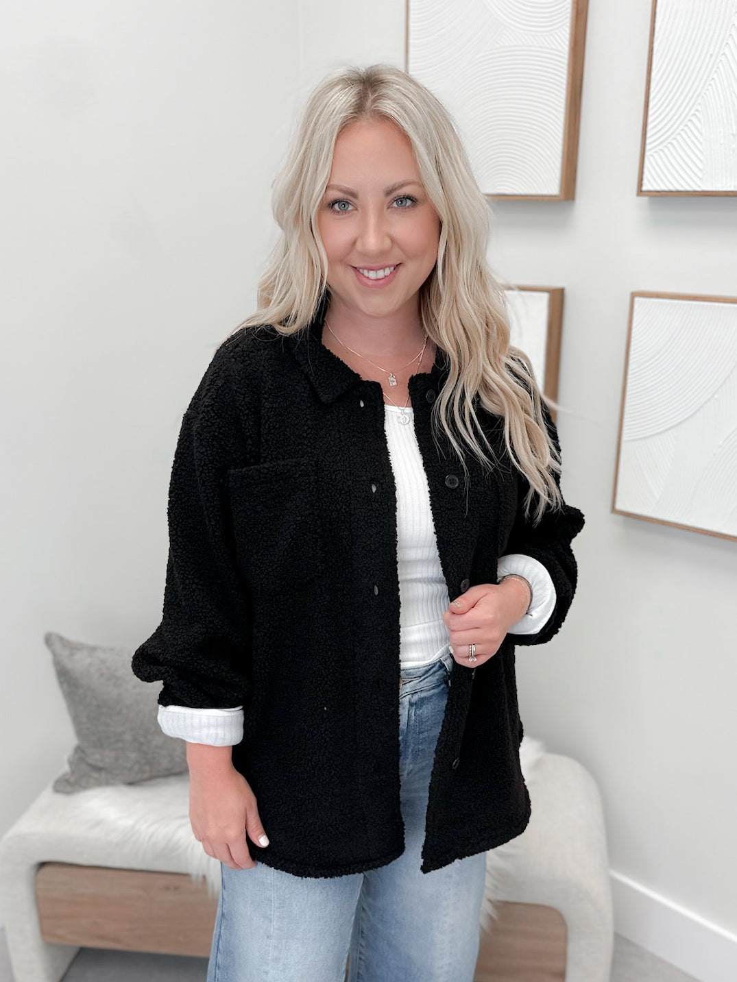 Kellan Shacket in Black