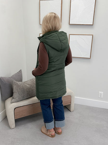 609 Vest in Olive by Twenty Nine The Label