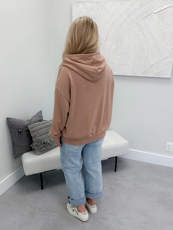 Jentry Hoodie in Dark Tan