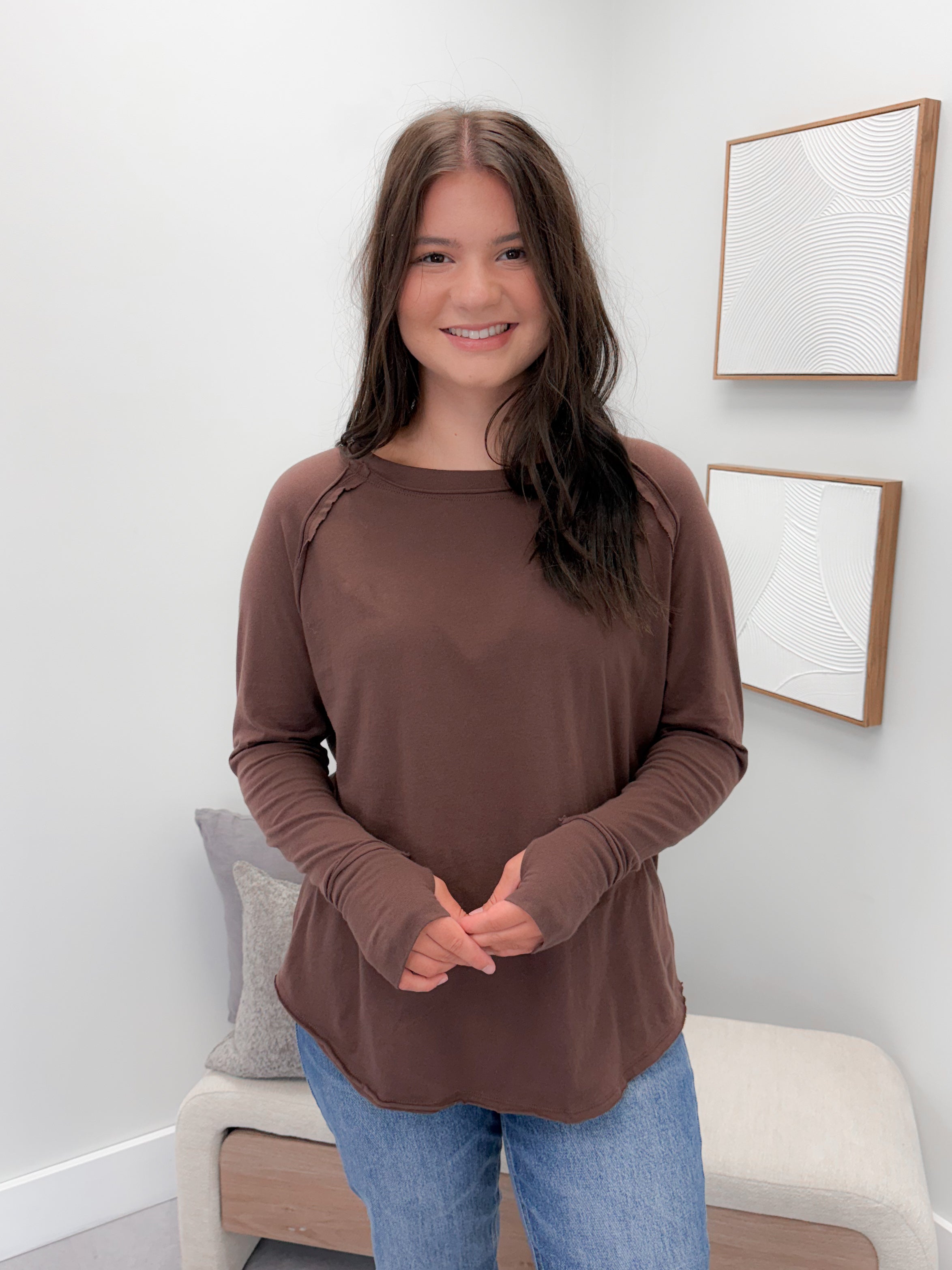 Harlyn Long Sleeve in Brown
