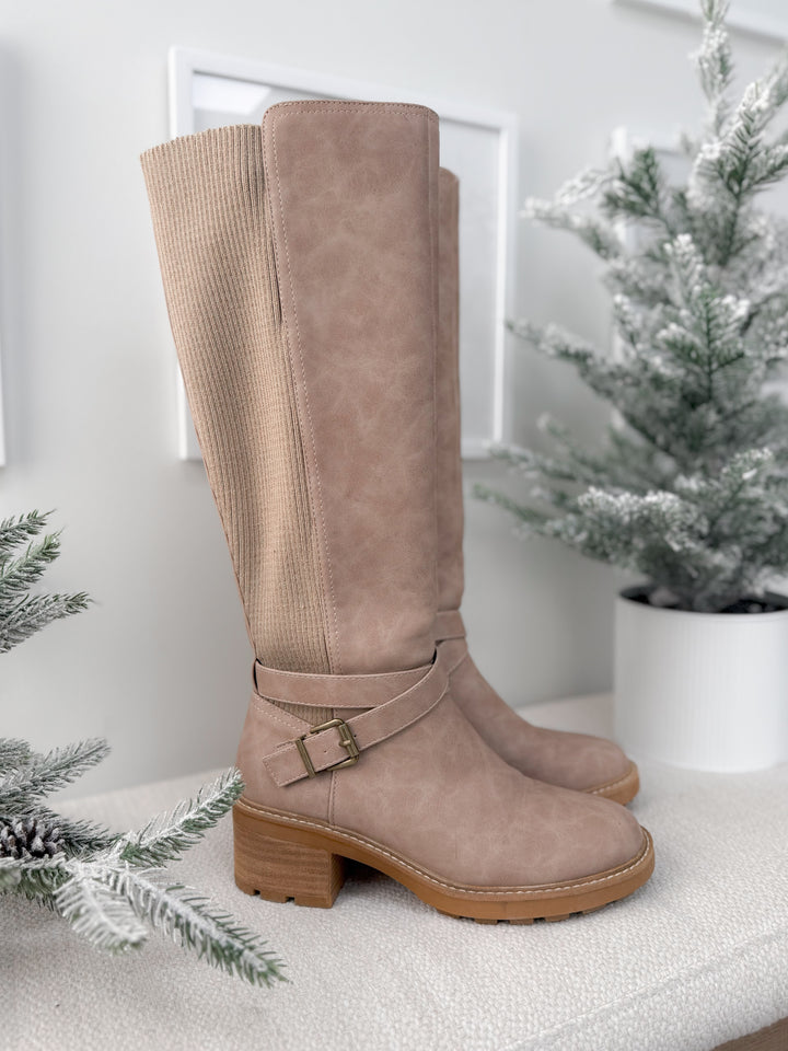 PREORDER / High There Boot in Taupe by Corkys