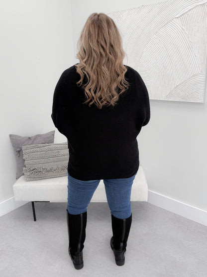 1129 Sweater in  Black by Twenty Nine The Label