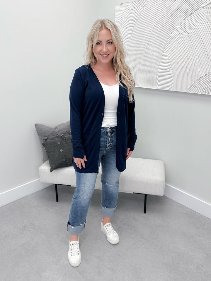 Cori Cardigan in Navy