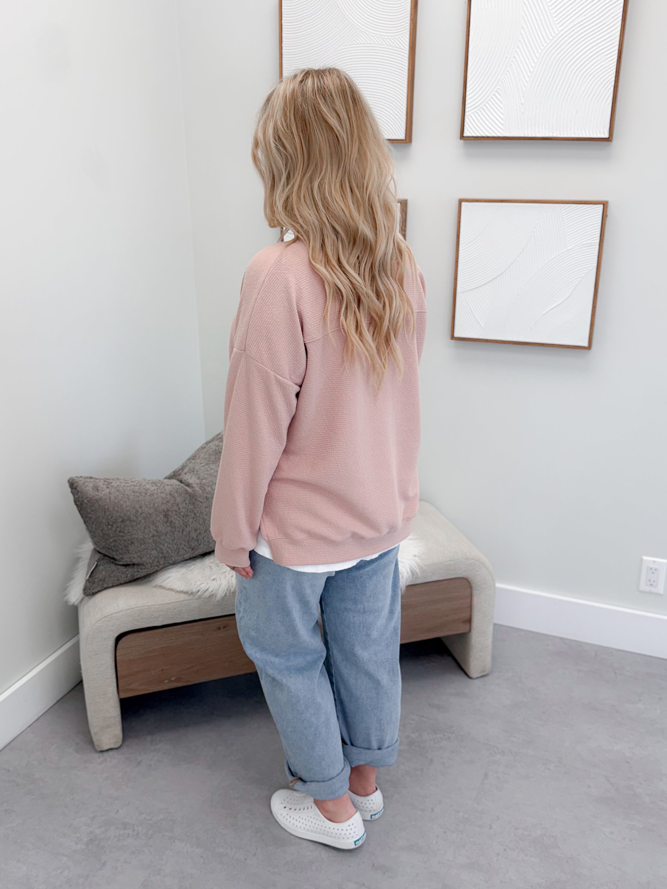 Second Chance Long Sleeve in Rose - Small