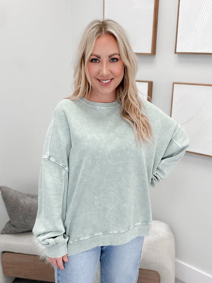 Lolo Pullover in Sage Wash