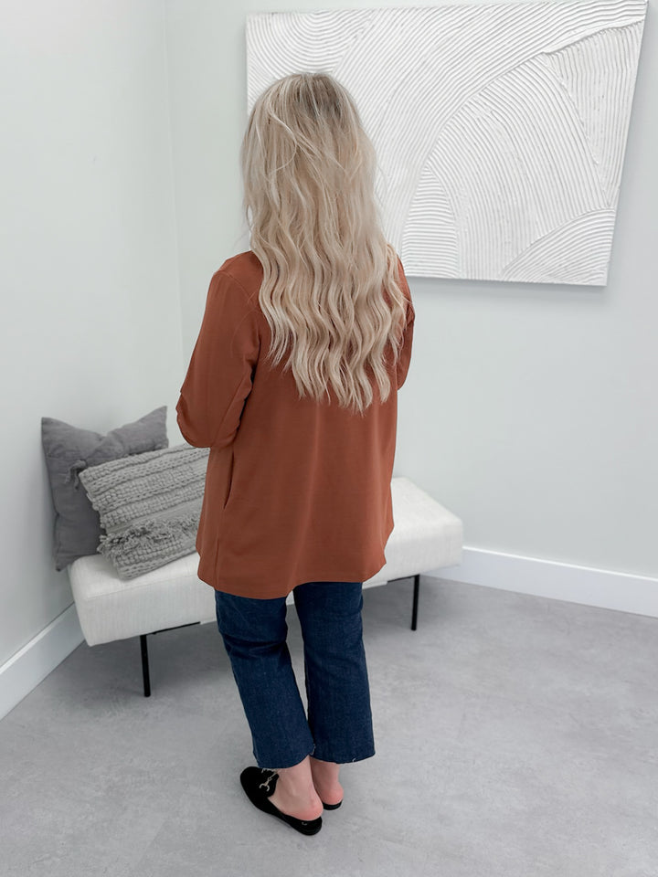 Bronwen Blazer in Caramel