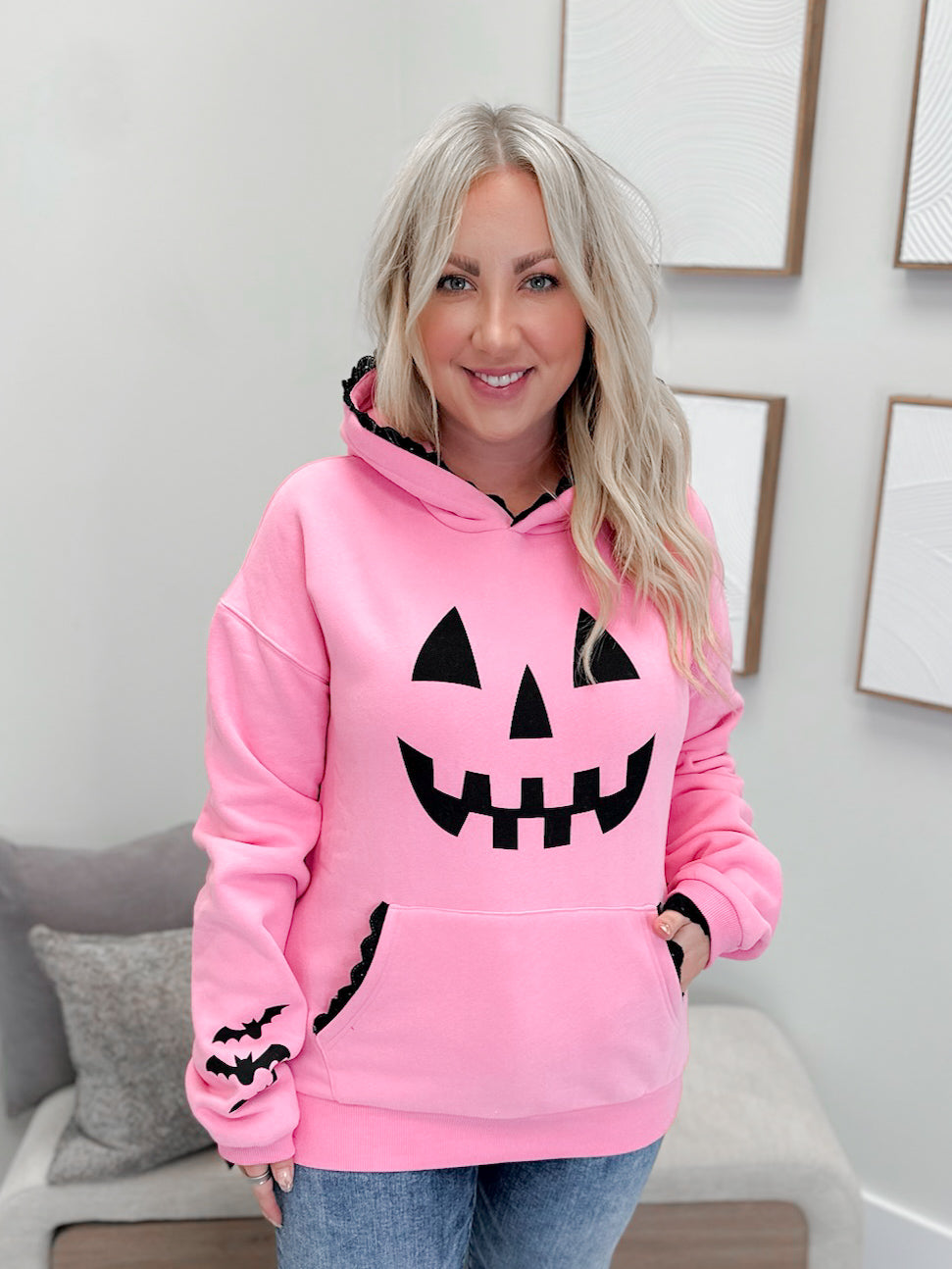Lil' Miss Pumpkin Comfort Zone Hoodie by Ampersand Ave