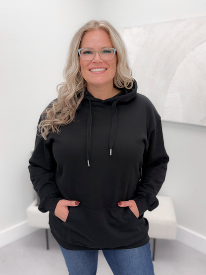 126 Hoodie in Black by Twenty Nine The Label