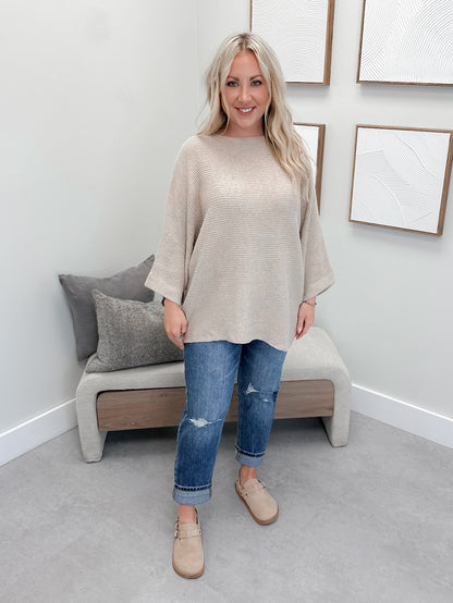The Everyday Knit Sweater in Taupe