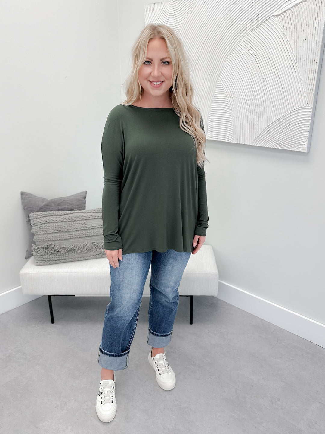 Shania Long Sleeve in Forest