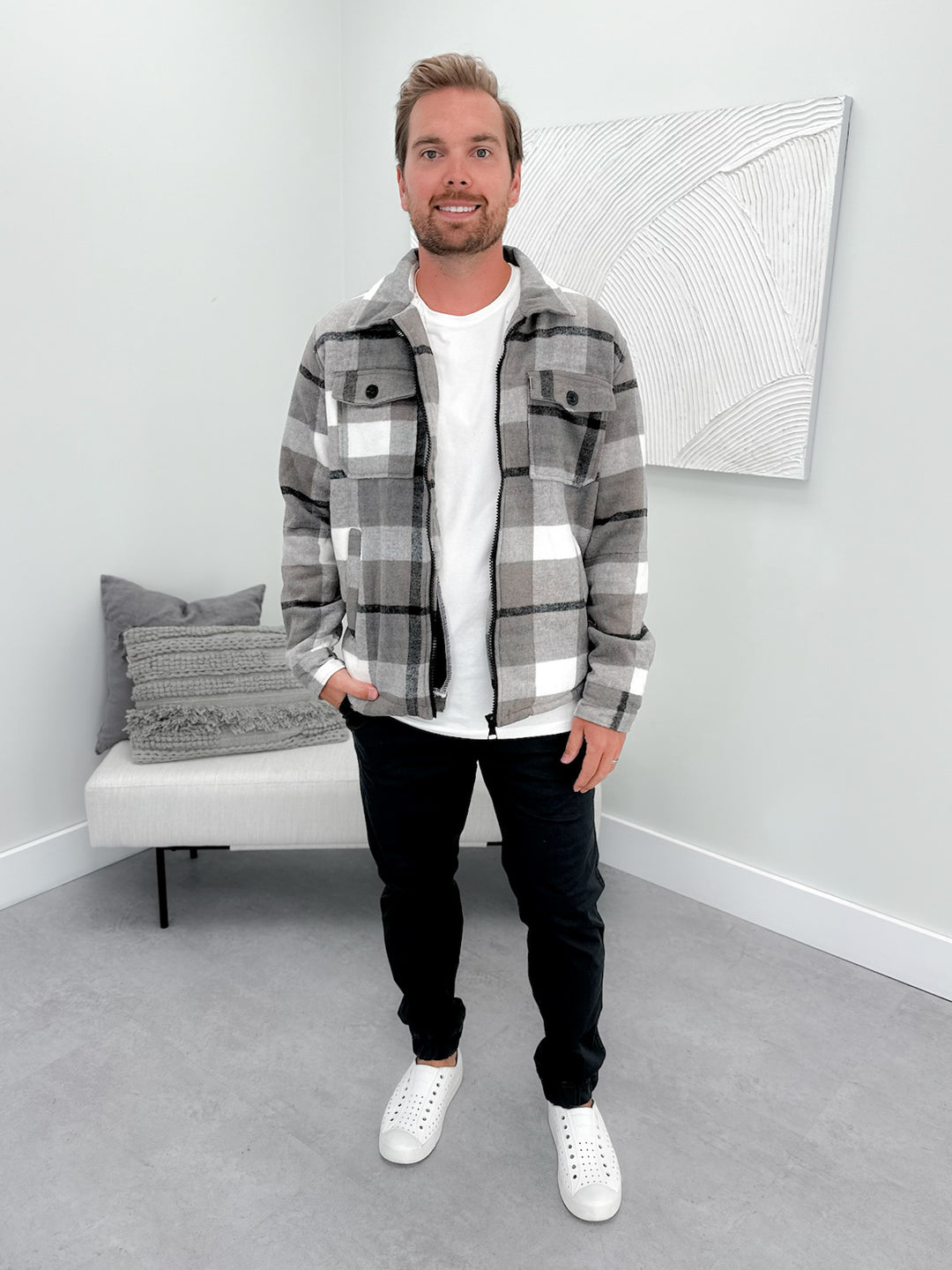 Magnus Mens Jacket in Slate