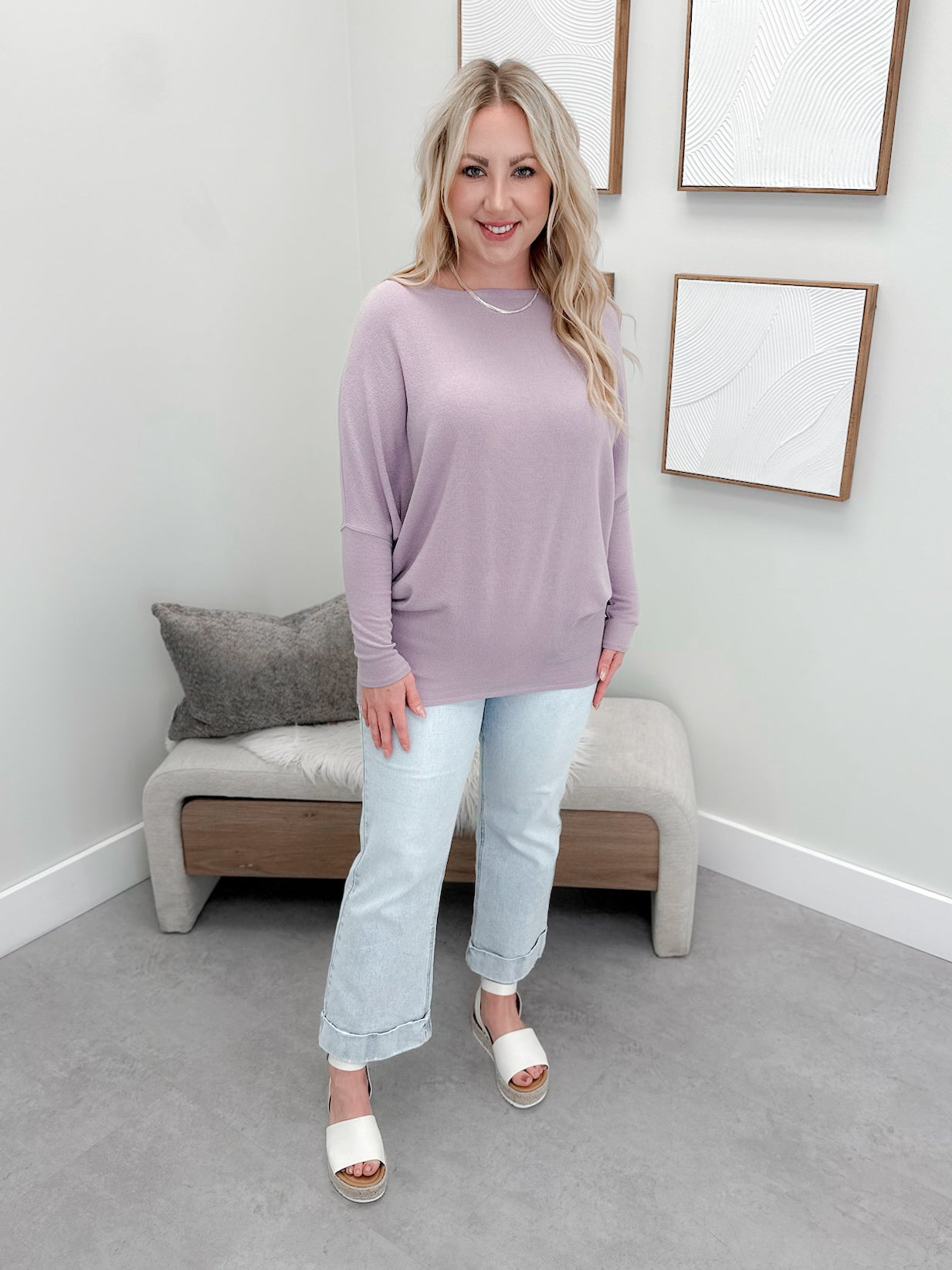 Lupin Sweater in Lilac