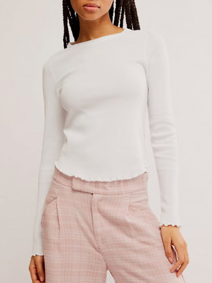 Easy Does It Long Sleeve in White by Free People