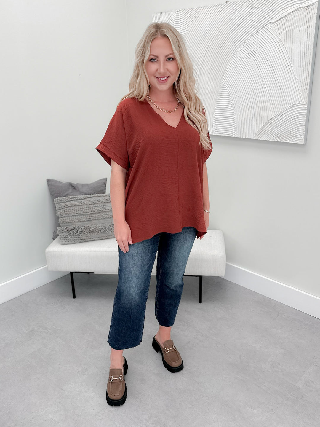 Tyra Blouse in Bean
