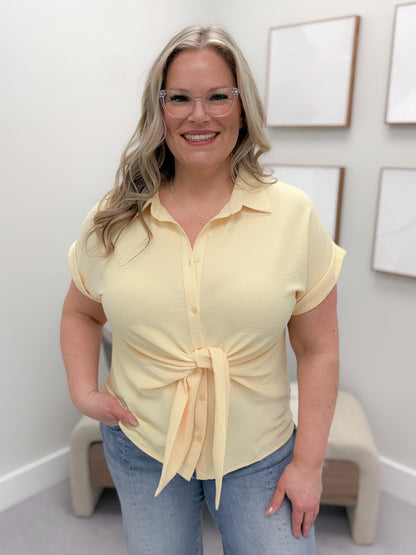 Ella Blouse in Butter
